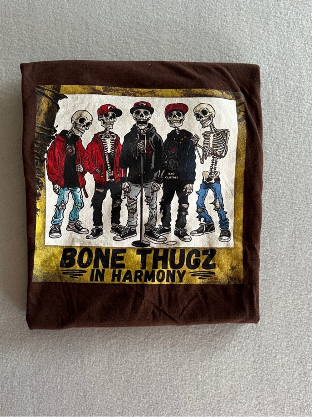 Bone Thugz In Harmony Graphic Short Sleeve Tee - Brown - Picture 1 of 4